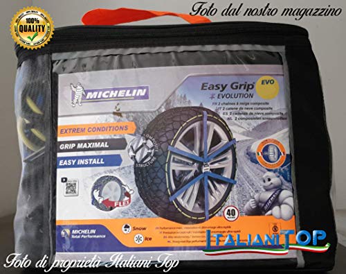 Desconocido Cadenas de Nieve genéricas Michelin Easy Grip EVO 6 (Sei) 185/70-14 185/65-15 195/60-15 195/55-16