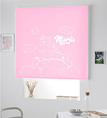 Desconocido Estor Infantil Enrollable TRANSLUCIDO Dibujo Unicornio con Nombre. ESTORES Infantiles HABITACION NIÑA Unicornio Maria (Rosa Claro, 180X175) Desconocido Estor Infantil Enrollable TRANSLUCIDO Dibujo Unicornio con Nombre. ESTORES Infantiles HABITACION NIÑA Unicornio Maria (Rosa Claro, 180X175)