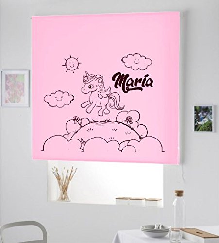 Desconocido Estor Infantil Enrollable TRANSLUCIDO Dibujo Unicornio con Nombre. ESTORES Infantiles HABITACION NIÑA Unicornio Maria (Rosa Claro, 180X175) Desconocido Estor Infantil Enrollable TRANSLUCIDO Dibujo Unicornio con Nombre. ESTORES Infantiles HABITACION NIÑA Unicornio Maria (Rosa Claro, 180X175)