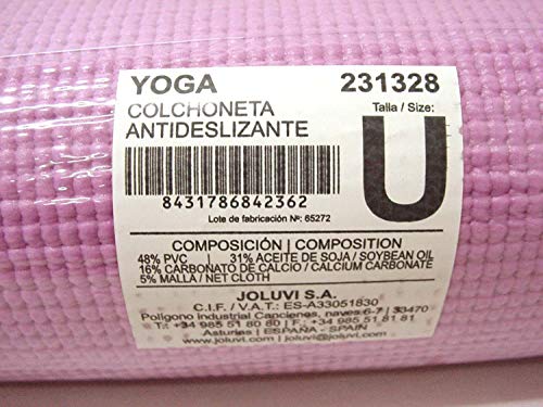 Desconocido JOLUVI COLCHONETA Esterilla Almohadilla Gimnasia Yoga Pilates Aerobic Camping Morado