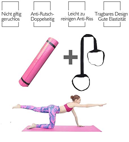 Desconocido JOLUVI COLCHONETA Esterilla Almohadilla Gimnasia Yoga Pilates Aerobic Camping Morado