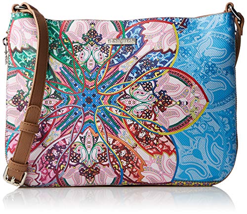 Desigual - Bag Mexican Cards Molina Women, Bolsos bandolera Mujer, Azul (Azul Agua), 2x23x30.5 cm (B x H T) Desigual - Bag Mexican Cards Molina Women, Bolsos bandolera Mujer, Azul (Azul Agua), 2x23x30.5 cm (B x H T)