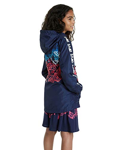 Desigual Chaq_Fresas Abrigo, Azul (Navy 5000), 104 (Talla del fabricante: 3/4) para Niñas