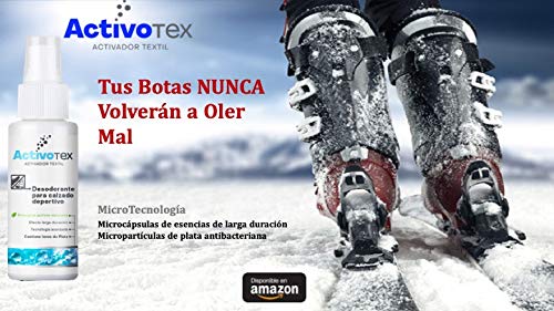 Desodorante calzado deportivo, zapatos, zapatillas, botas | Spray eliminador de olores para ropa y tejido | ACTIVOTEX (80 ml) Desodorante calzado deportivo, zapatos, zapatillas, botas | Spray eliminador de olores para ropa y tejido | ACTIVOTEX (80 ml)
