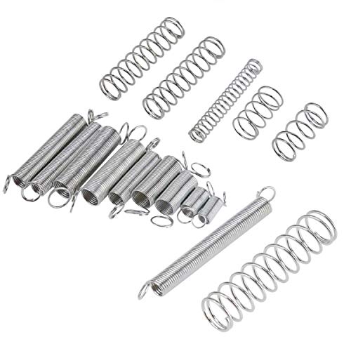 DESON 200pcs Muelles de Compresión y Muelles de Extensión, Surtido de Muelles para Reemplazo Bricolaje y Manualidades - 20 Tamaños DESON 200pcs Muelles de Compresión y Muelles de Extensión, Surtido de Muelles para Reemplazo Bricolaje y Manualidades - 20 Tamaños