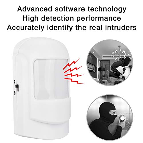 Detector de movimiento inalámbrico, alarma del detector de movimiento del sensor infrarrojo de WiFi del sistema de alarma casera para la seguridad en el hogar