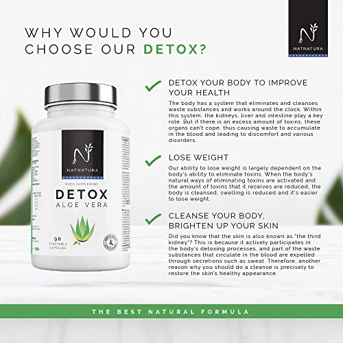 Detox Aloe Vera+Hinojo. Plan detox adelgazante natural para eliminar toxinas y limpieza de colon.Suplemento alimenticio vegetal a base de aloe vera puro. Vegano y sin gluten. 90 capsulas vegetales. Detox Aloe Vera+Hinojo. Plan detox adelgazante natural para eliminar toxinas y limpieza de colon.Suplemento alimenticio vegetal a base de aloe vera puro. Vegano y sin gluten. 90 capsulas vegetales.