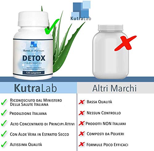 Detox Platinum KutraLab | Quema Grasas Adelgazante Muy Rápido Y Efectivo Para Mujer | Con Aloe Vera Puro Y Cardo Mariano | Potentes Cápsulas Quemagrasas Para Retención De Líquidos Y Vientre Plano