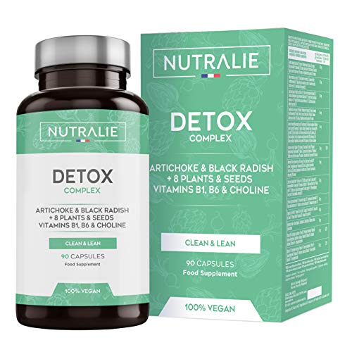 Detox Potente Hígado | Plan Detox Adelgazante y Diurético Vegano | Cleanser para Eliminar Toxinas con Alcachofa, Rábano Negro, Vitaminas y +8 Plantas y Semillas | 90 Cápsulas Veganas Nutralie Detox Potente Hígado | Plan Detox Adelgazante y Diurético Vegano | Cleanser para Eliminar Toxinas con Alcachofa, Rábano Negro, Vitaminas y +8 Plantas y Semillas | 90 Cápsulas Veganas Nutralie