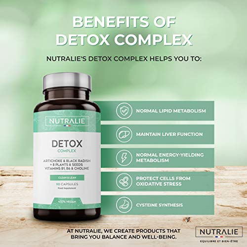 Detox Potente Hígado | Plan Detox Adelgazante y Diurético Vegano | Cleanser para Eliminar Toxinas con Alcachofa, Rábano Negro, Vitaminas y +8 Plantas y Semillas | 90 Cápsulas Veganas Nutralie Detox Potente Hígado | Plan Detox Adelgazante y Diurético Vegano | Cleanser para Eliminar Toxinas con Alcachofa, Rábano Negro, Vitaminas y +8 Plantas y Semillas | 90 Cápsulas Veganas Nutralie