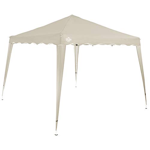 Deuba Pabellon de Jardin cenador Capri Beige 3x3 m Carpa Plegable de jardín Impermeable y Pop Up para Eventos Camping