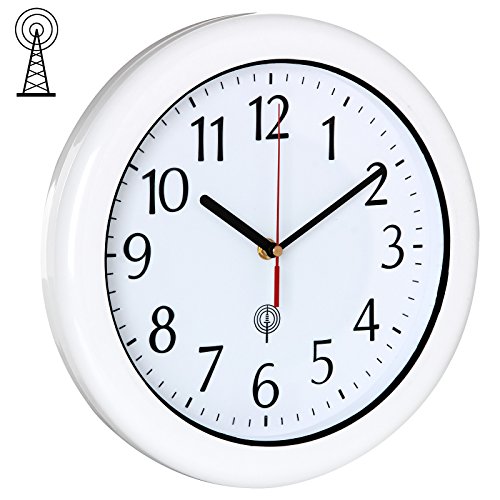 Deuba Reloj de Pared radiocontrolado Impermeable Blanco Ø30cm Silencioso Alta precisión Uso en Exteriores e Interiores Deuba Reloj de Pared radiocontrolado Impermeable Blanco Ø30cm Silencioso Alta precisión Uso en Exteriores e Interiores