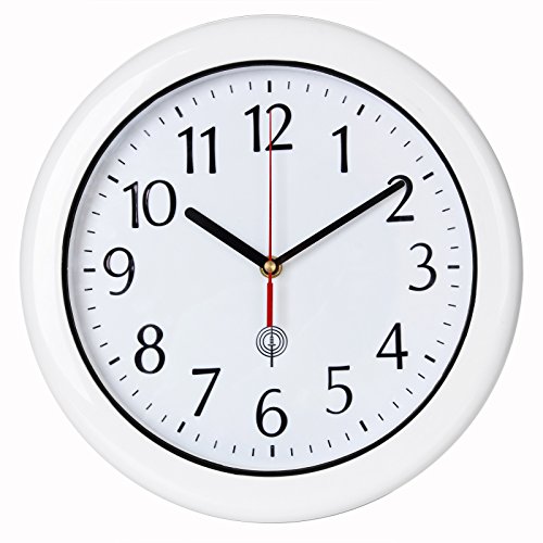 Deuba Reloj de Pared radiocontrolado Impermeable Blanco Ø30cm Silencioso Alta precisión Uso en Exteriores e Interiores Deuba Reloj de Pared radiocontrolado Impermeable Blanco Ø30cm Silencioso Alta precisión Uso en Exteriores e Interiores