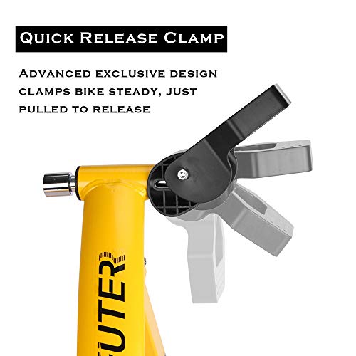 Deuter - Unidad magnética para entrenamiento con bicicleta en interiores, portátil, cierre de liberación rápida y sistema elevador con para rueda delantera Deuter - Unidad magnética para entrenamiento con bicicleta en interiores, portátil, cierre de liberación rápida y sistema elevador con para rueda delantera