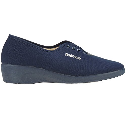 DEVALVERDE 792 Zapatilla Lona Aerobic para Mujer Marino Talla 38