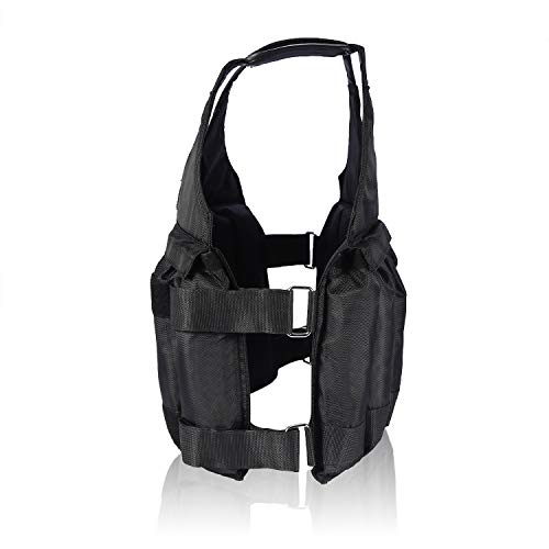DEWIN Chaleco Lastrado - Chaleco de Lastre Chaleco de Entrenamiento Ajustable Entrenamiento Cargamento máxima de 20 kg de Peso Boxeo Chaleco Ajustable DEWIN Chaleco Lastrado - Chaleco de Lastre Chaleco de Entrenamiento Ajustable Entrenamiento Cargamento máxima de 20 kg de Peso Boxeo Chaleco Ajustable