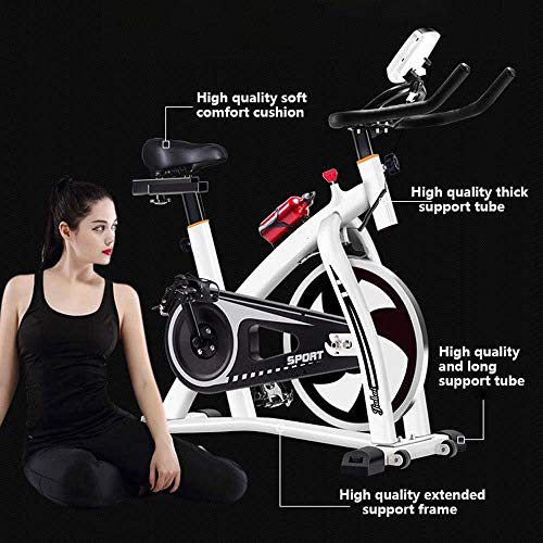 DFMD Bicicleta de Ejercicio Profesional para Interiores, Estudio Familiar Unisex Pérdida de Peso Abdominal Fitness Bike Negro Equipos eficientes Aeróbicos Gimnasio Deportes Bicicleta