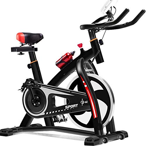 DFMD Bicicleta de Ejercicio Profesional para Interiores, Estudio Familiar Unisex Pérdida de Peso Abdominal Fitness Bike Negro Equipos eficientes Aeróbicos Gimnasio Deportes Bicicleta