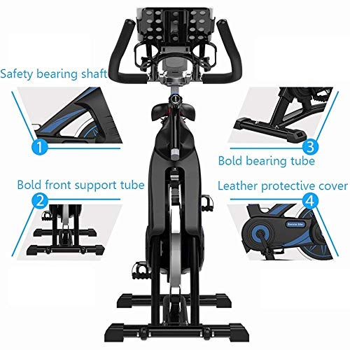 DFMD Bicicleta de Ejercicio Profesional para Interiores - Inicio Unisex Pérdida de Peso Abdominal Sports Bike 360 ​​° Protección de Seguridad Equipos de Gimnasia Pantalla multifunción Inteligente