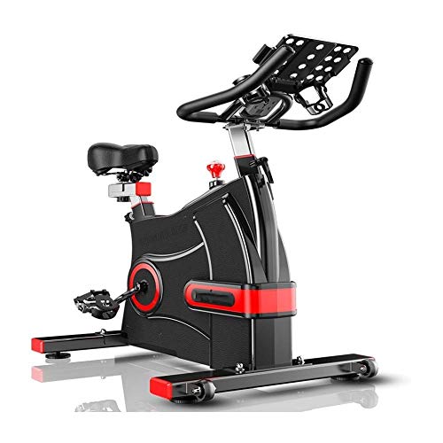 DFMD Bicicleta de Ejercicio Profesional para Interiores - Inicio Unisex Pérdida de Peso Abdominal Sports Bike Safety Big Flywheel Asiento cómodo Equipo Deportivo Ultra silencioso (Color : Black)