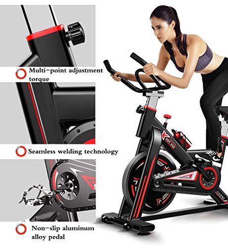 DFMD Bicicleta de Ejercicio Profesional para Interiores - Transmisión de Correa Ultra silenciosa Inicio Pérdida de Peso Abdominal Bicicleta Deportiva Abdominal con dial Digital electrónico