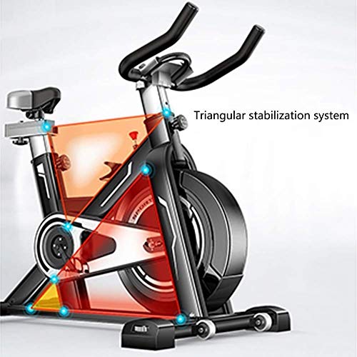 DFMD Professional Indoor Exercise Bike, Family Unisex Weight Loss Abdominal Sports Bike Red, Red