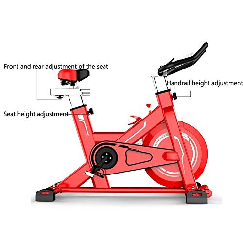 DFMD Professional Indoor Exercise Bike, Family Unisex Weight Loss Abdominal Sports Bike Red, Red