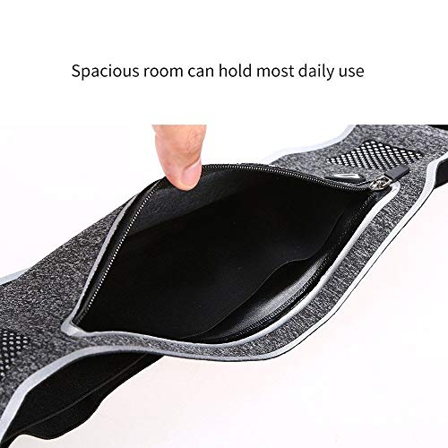 DFV mobile - Cycling Case Running Waist Pack Waterproof Fanny Pack Pouch Belt Bag for Motorcycle Bike and Other Sports for Blackberry Z10 4G NA (Rim Laguna) - Grey