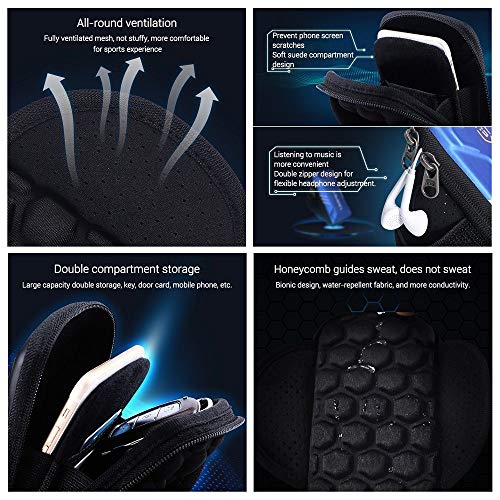 DFV mobile - Waterproof Reflective Armband Case with 2 Compartments Sport Running Walking Cycling Gym para VSMART Live (2019) - Black DFV mobile - Waterproof Reflective Armband Case with 2 Compartments Sport Running Walking Cycling Gym para VSMART Live (2019) - Black