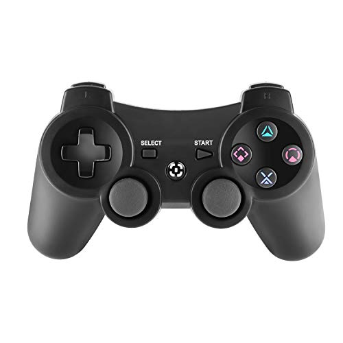 Dhaose Mando Inalámbrico para PS3, Controller Bluetooth con Doble Vibración, Wireless Rechargable Bluetooth Gamepad Remote Joystick Controller Gamepad para Playstation 3