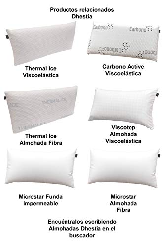 DHestia Hostelería - Almohada Núcleo de Fibra Hueca Siliconada y Funda de 100% Microfibra (70 cm) DHestia Hostelería - Almohada Núcleo de Fibra Hueca Siliconada y Funda de 100% Microfibra (70 cm)