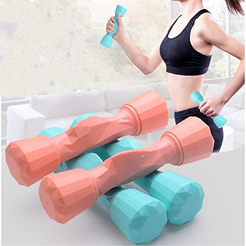 DHTOMC Juego de 2 Mancuernas Señoras Aerobic Mancuernas Ajustables Yoga Peso Mancuernas Fitness Equipment Multicolor Opcional Pesas para Gimnasio en Casa (Color : Green, Size : Free Size)