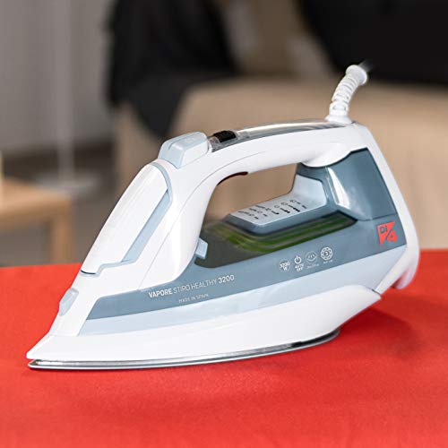 Di4 Plancha de Vapor Stiro Healthy 3200W, Elimina el 99,9999% de los virus y bacterias, Mango Sense Technology (sensor táctil), Golpe de Vapor Máx. 250gr, Sistema de Inyección de Agua Di4 Plancha de Vapor Stiro Healthy 3200W, Elimina el 99,9999% de los virus y bacterias, Mango Sense Technology (sensor táctil), Golpe de Vapor Máx. 250gr, Sistema de Inyección de Agua