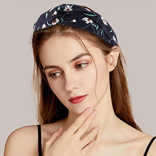 Diademas Mujer, Winpok Boho Diademas para Mujeres Flor Vintage Cintas Pelo Elasticas Pañuelos Pelo Turbantes Stretchy Accesorios para el Cabello Lindo Paquete de 12pcs