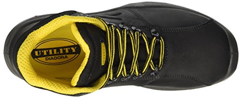 Diadora - Flow Ii High S3, zapatos de trabajo Unisex adulto, Negro (Nero), 43 EU