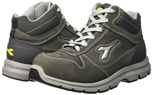 Diadora - Run High S3, zapatos de trabajo Unisex adulto, Gris (Grigio Castello), 43 EU