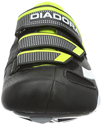 Diadora TRIVEX II, Zapatillas de Ciclismo de Carretera Unisex Adulto, Color Negro, Blanco, Amarillo, Fluo3740, 41 EU Diadora TRIVEX II, Zapatillas de Ciclismo de Carretera Unisex Adulto, Color Negro, Blanco, Amarillo, Fluo3740, 41 EU