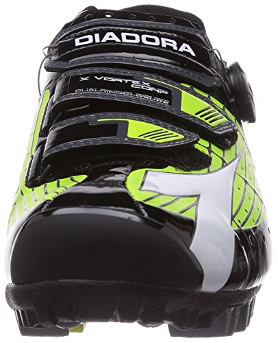 Diadora X VORTEX- COMP - Zapatillas de ciclismo de material sintético para mujer, Multicolore (Mehrfarbig (grün/schwarz 2174)), 40