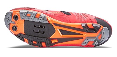 Diadora X Vortex Racer II, Zapatillas de Ciclismo de montaña. Unisex Adulto, Multicolor Racing Red Fluo Red 6536, 46 EU