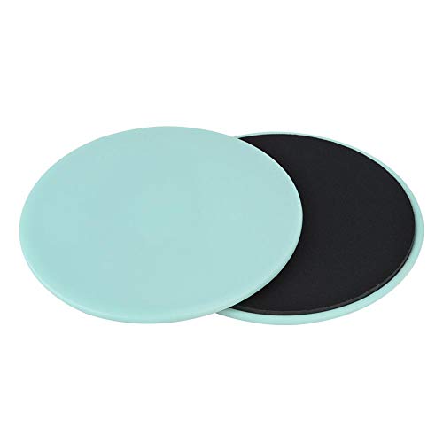 Diapositivas de discos de fitness, 2 piezas Discos deslizantes Control deslizante Disco de ejercicios Ejercicio Placa deslizante Discos deslizantes Fitness Core Slider Entrenamiento (Verde claro)