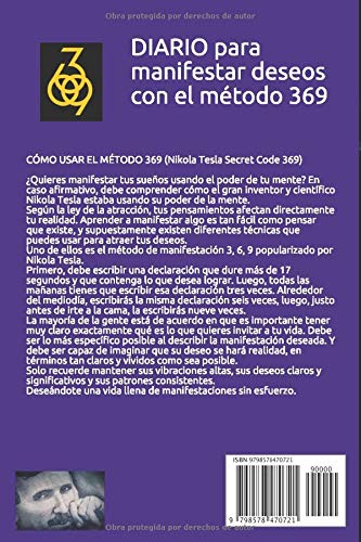 ?DIARIO para manifestar deseos con el método 369: ⭐️⭐️⭐️⭐️⭐️Método Tesla 369 (45 días) GARANTIZADO