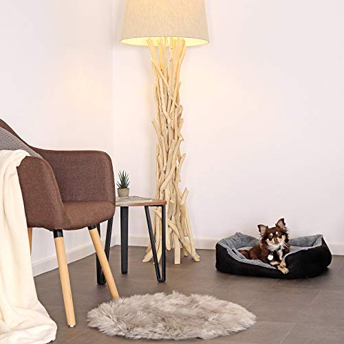 dibea Cama perros cojín perros cesta perros con cojín tamaño (M) 60x48 cm gris/negro dibea Cama perros cojín perros cesta perros con cojín tamaño (M) 60x48 cm gris/negro