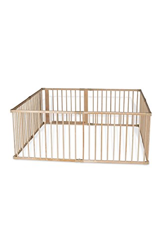 dibea DP0085, Parque para bebés y niños pequeños, Madera Parque con Puerta, Altura 68 cm (tamaños) (8 Elemente, je 90x68 cm) dibea DP0085, Parque para bebés y niños pequeños, Madera Parque con Puerta, Altura 68 cm (tamaños) (8 Elemente, je 90x68 cm)