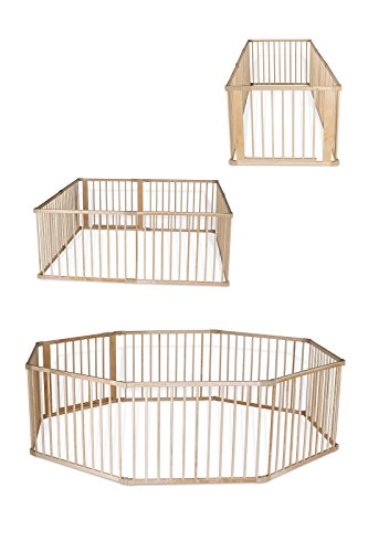 dibea DP0085, Parque para bebés y niños pequeños, Madera Parque con Puerta, Altura 68 cm (tamaños) (8 Elemente, je 90x68 cm) dibea DP0085, Parque para bebés y niños pequeños, Madera Parque con Puerta, Altura 68 cm (tamaños) (8 Elemente, je 90x68 cm)
