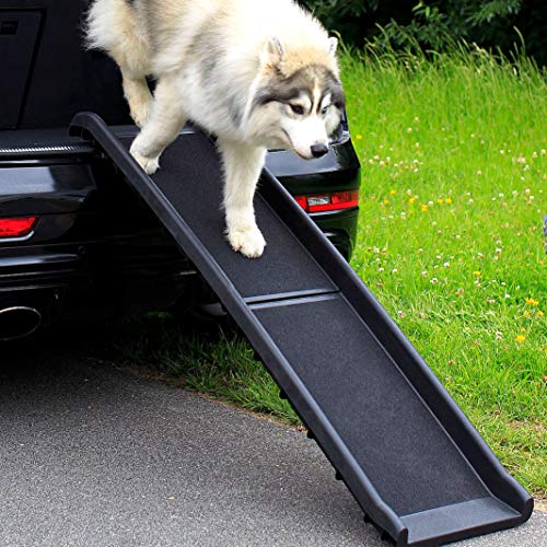 dibea DR00890 - Rampa Plegable de Plástico para Perros y su Coche, Ligero y Estable, con Recubrimiento Antideslizante, 156 x 40 cm dibea DR00890 - Rampa Plegable de Plástico para Perros y su Coche, Ligero y Estable, con Recubrimiento Antideslizante, 156 x 40 cm