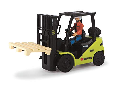 Dickie Toys Playlife 203832006 Clark S25 - Juego de Carretilla elevadora con Paleta, Figura y Casco, 16 cm, a Partir de 3 años Dickie Toys Playlife 203832006 Clark S25 - Juego de Carretilla elevadora con Paleta, Figura y Casco, 16 cm, a Partir de 3 años