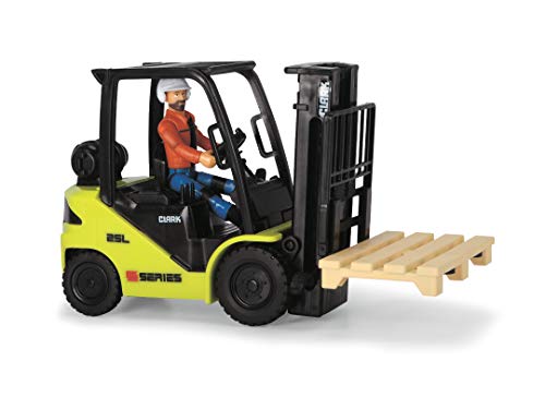 Dickie Toys Playlife 203832006 Clark S25 - Juego de Carretilla elevadora con Paleta, Figura y Casco, 16 cm, a Partir de 3 años Dickie Toys Playlife 203832006 Clark S25 - Juego de Carretilla elevadora con Paleta, Figura y Casco, 16 cm, a Partir de 3 años