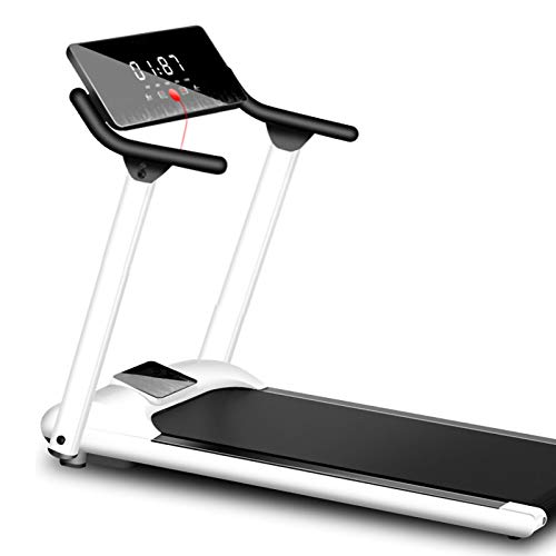 DIDIAN Cintas De Correr,Eléctrico Plegable Pantalla Led Correr Caminar,Bluetooth Caminar Corriendo Máquina,Interior Cardio Fitness-Blanco. 46x22x46inch