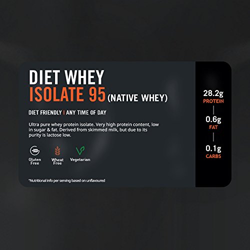 Diet Whey Isolate 95 | Aislado de proteína de suero Dietético | Sabor Plátano - 1 kg