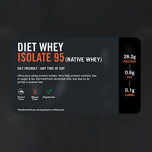 Diet Whey Isolate 95 | Aislado de proteína de suero Dietético | Sabor Plátano - 1 kg Diet Whey Isolate 95 | Aislado de proteína de suero Dietético | Sabor Plátano - 1 kg